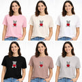 Tricou sport damă cu ursuleț – 100% bumbac, confort și design jucăuș