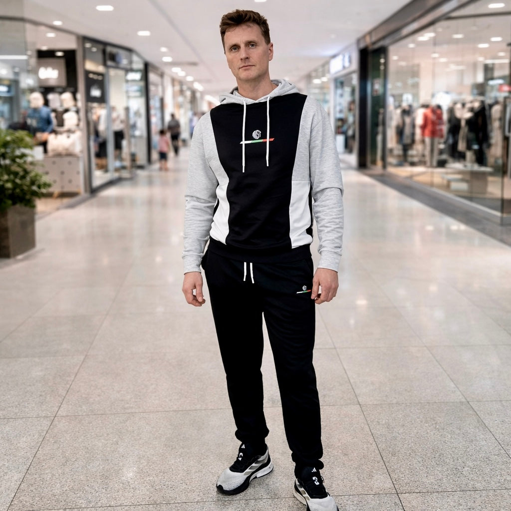 Set comod din bumbac „Tomi” – Confort Premium, negru