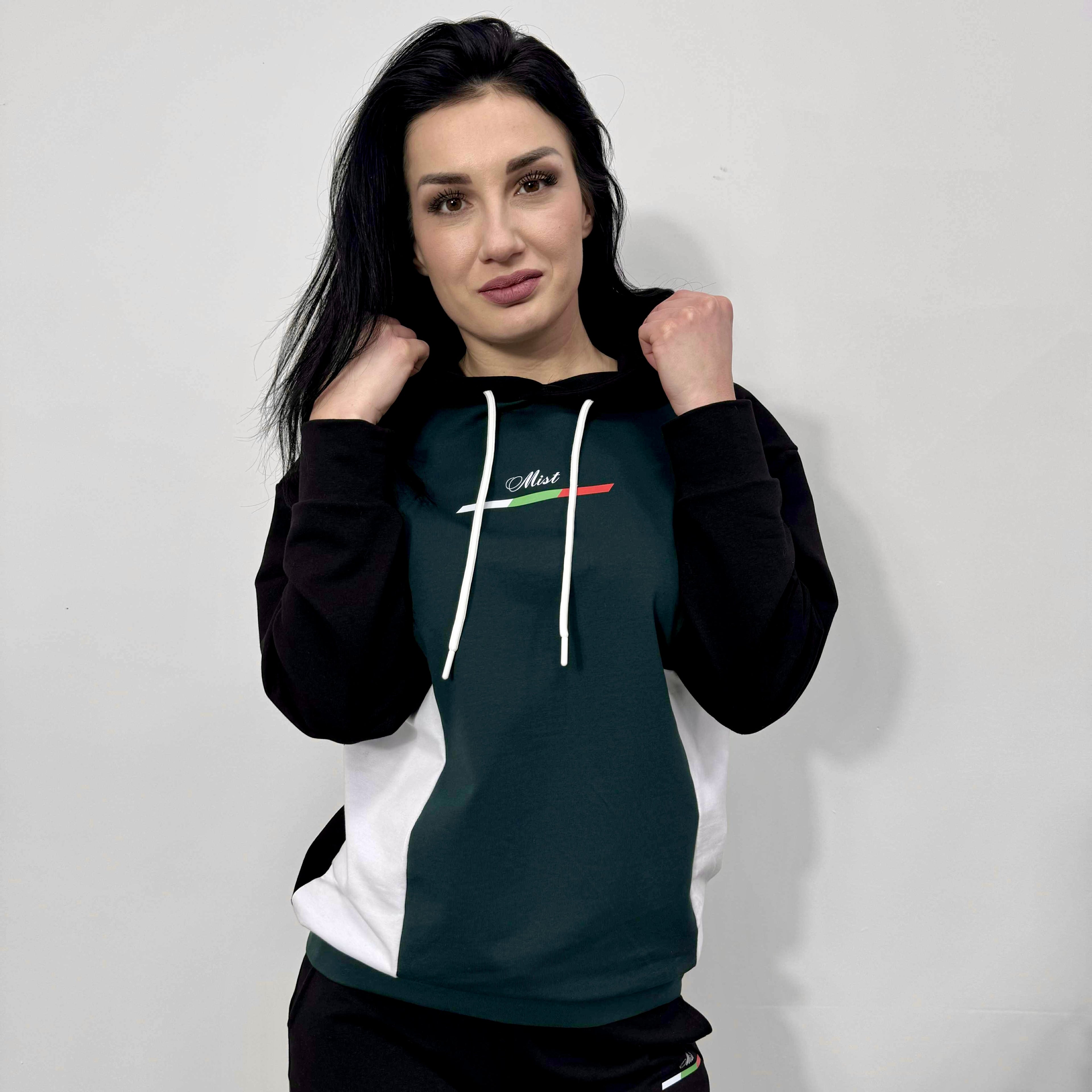 Set din bumbac „Sofia” – Confort Premium verde închis