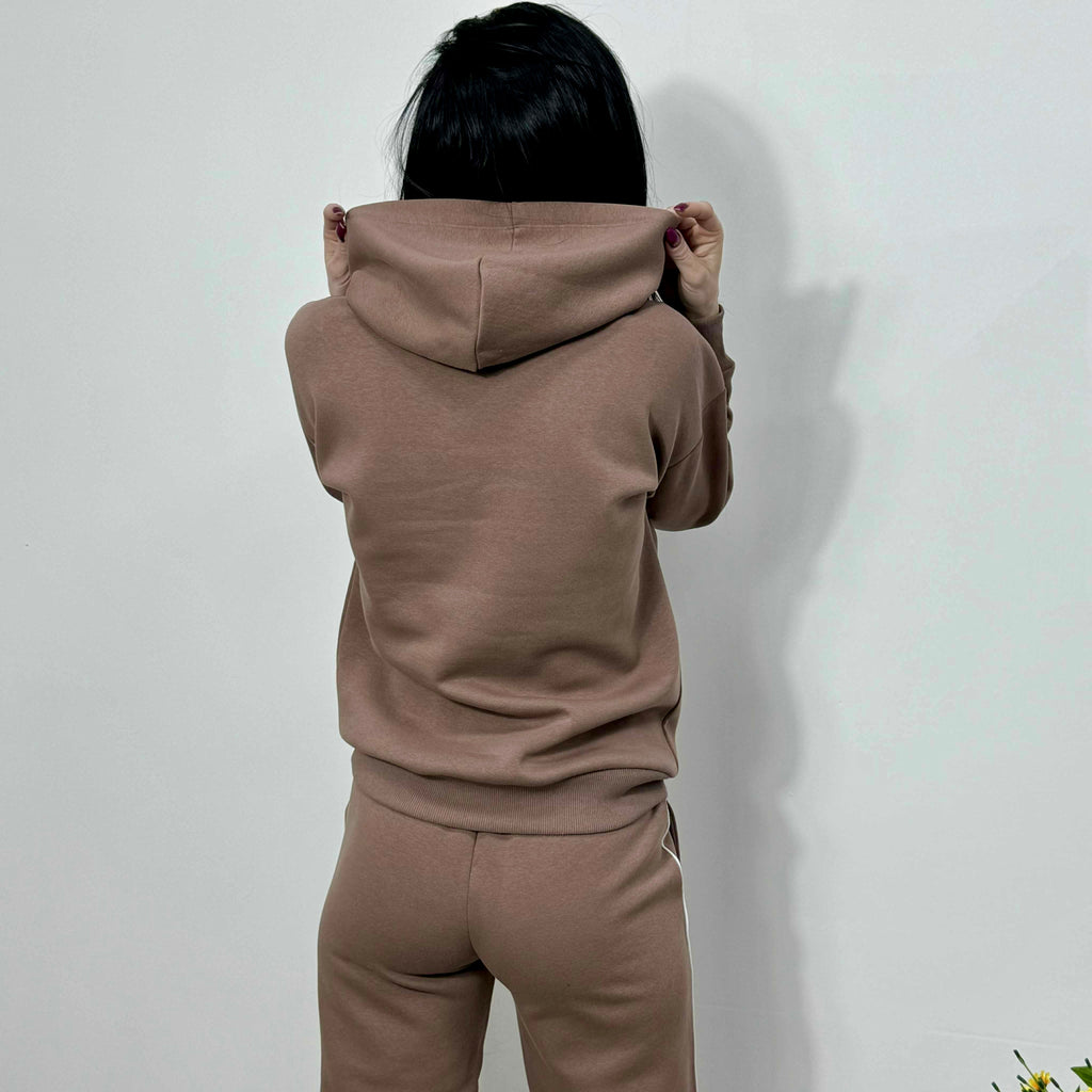 Set comod „Lily” până la 3XL, maro-bej