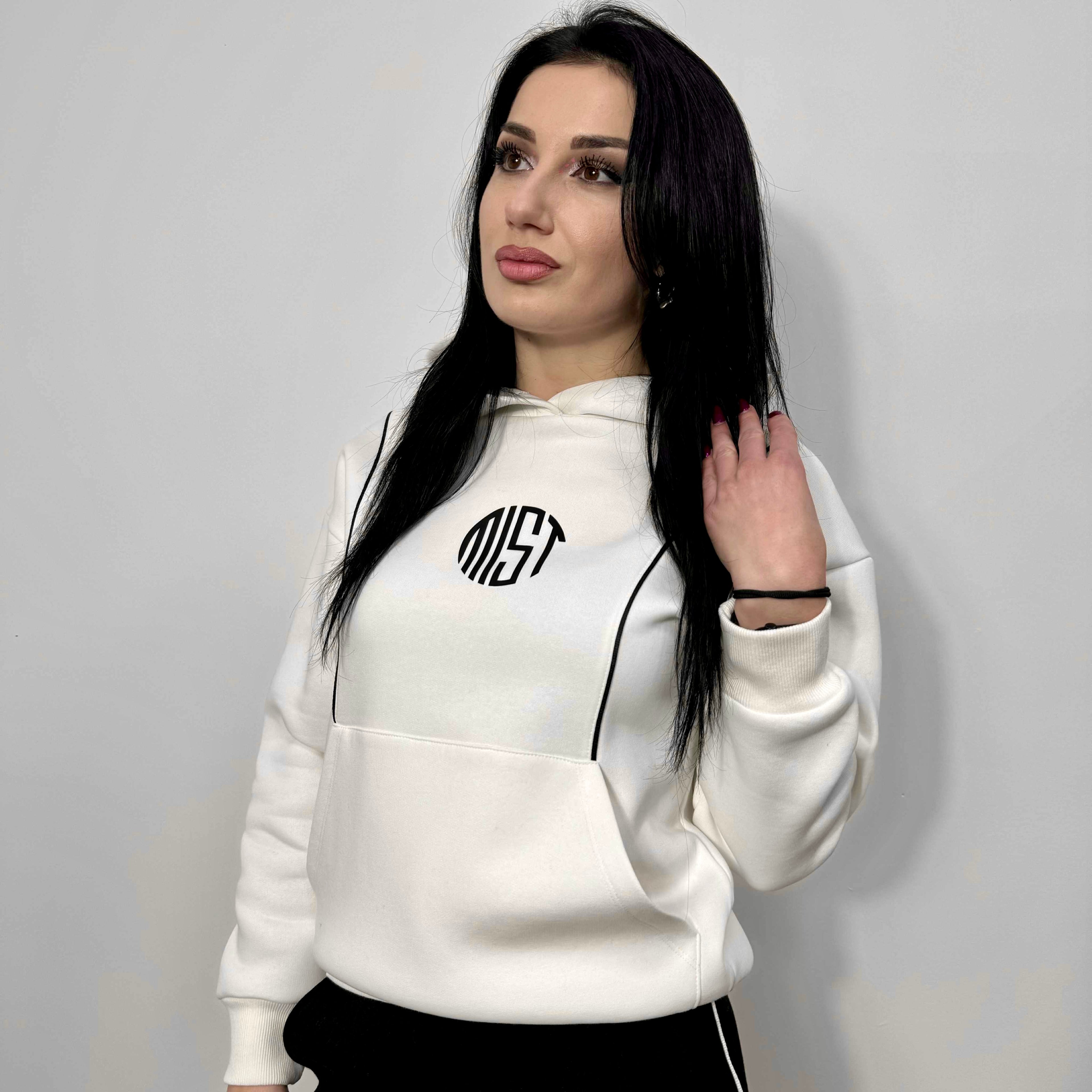 Set modern „Lily” până la 3XL, alb