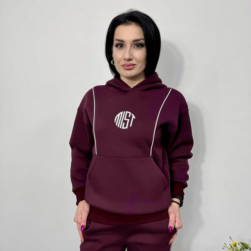 Set comod „Lily” până la 3XL, bordo