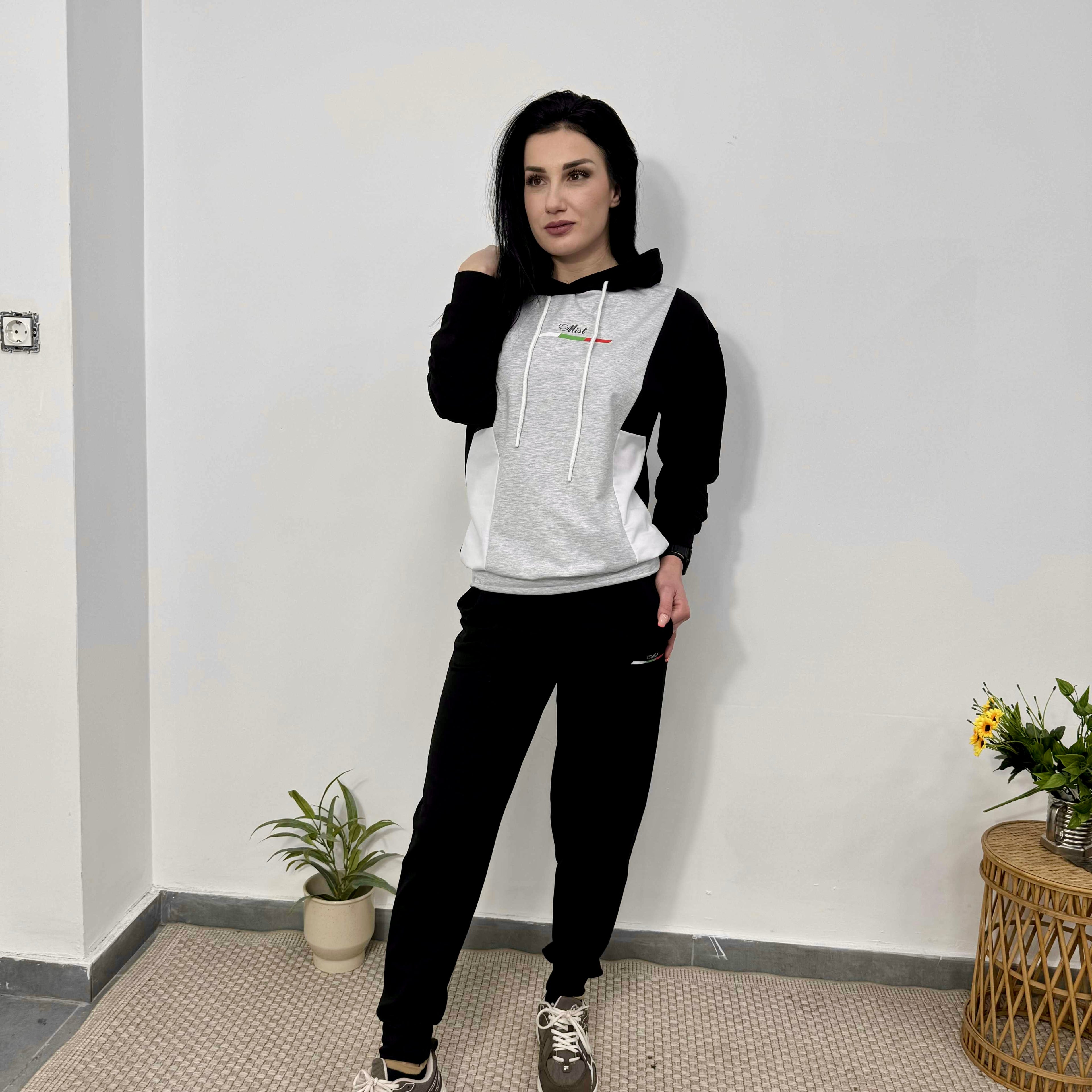 Set din bumbac „Sofia” – Confort Premium gri