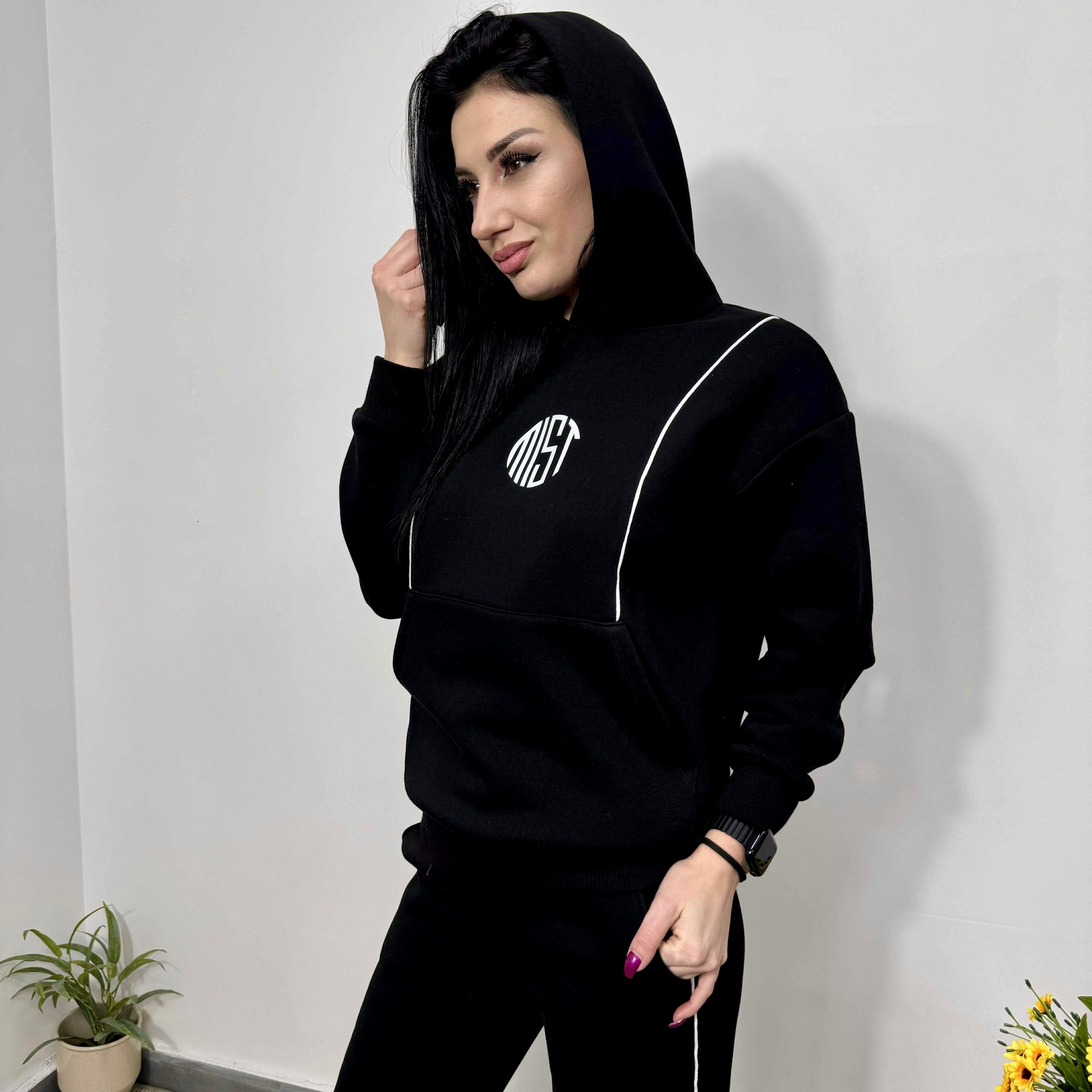 Set comod „Lily” până la 3XL, negru