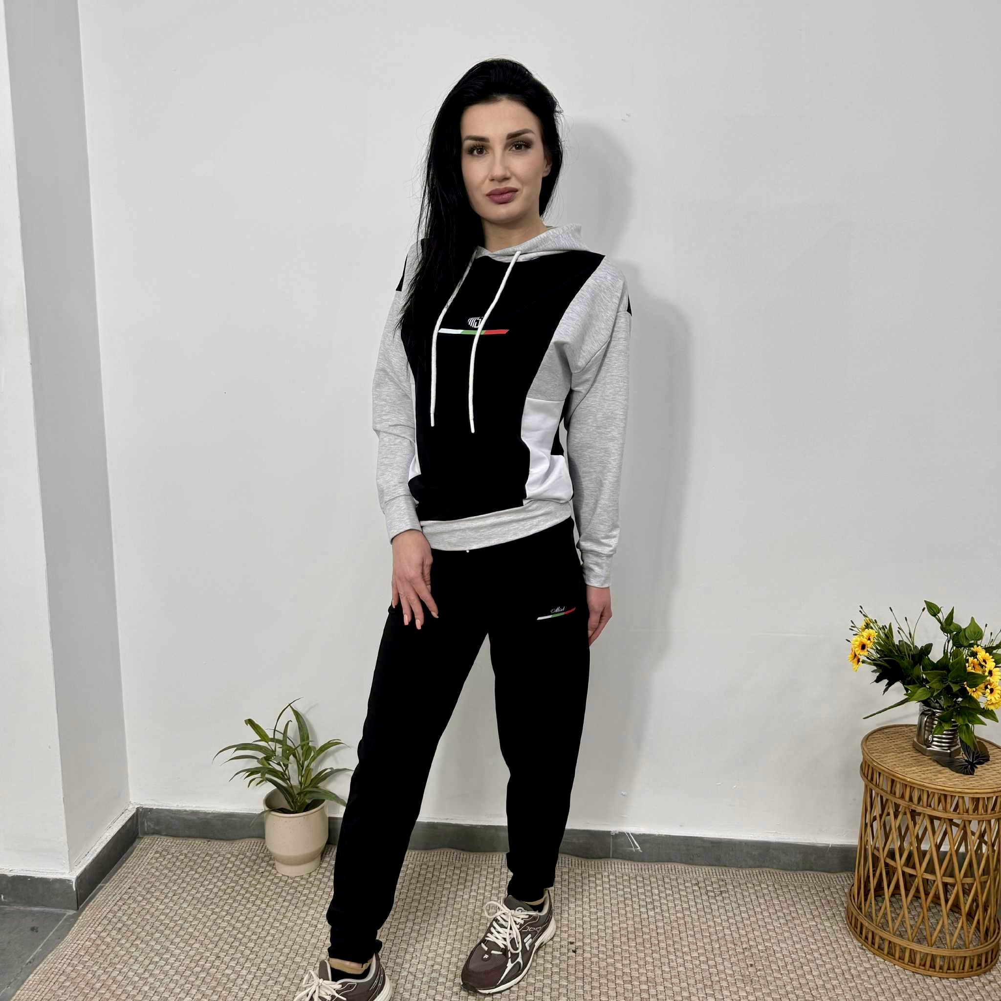 Set din bumbac „Sofia” – Confort Premium negru