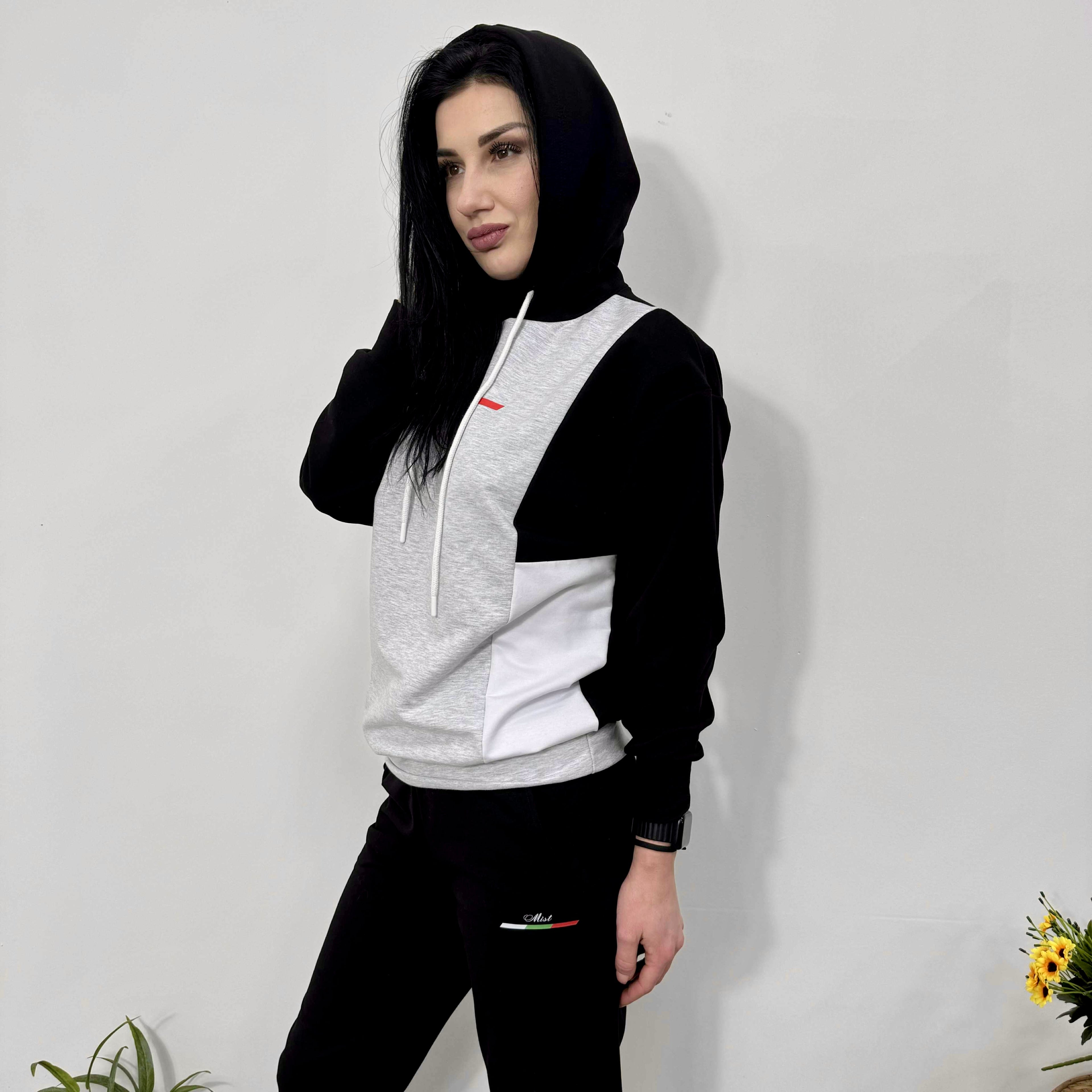 Set din bumbac „Sofia” – Confort Premium gri