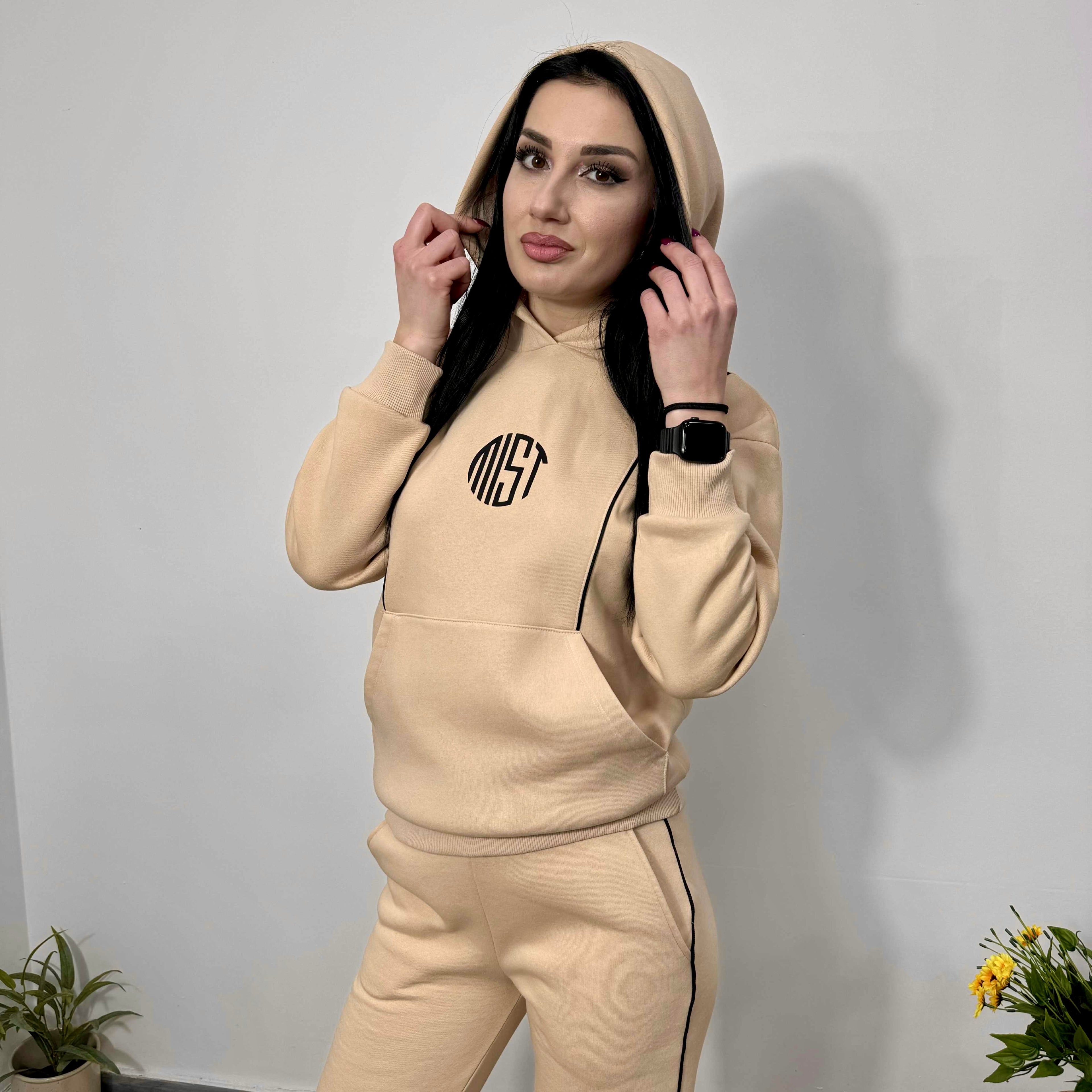 Set modern „Lily” până la 3XL, bej Sahara