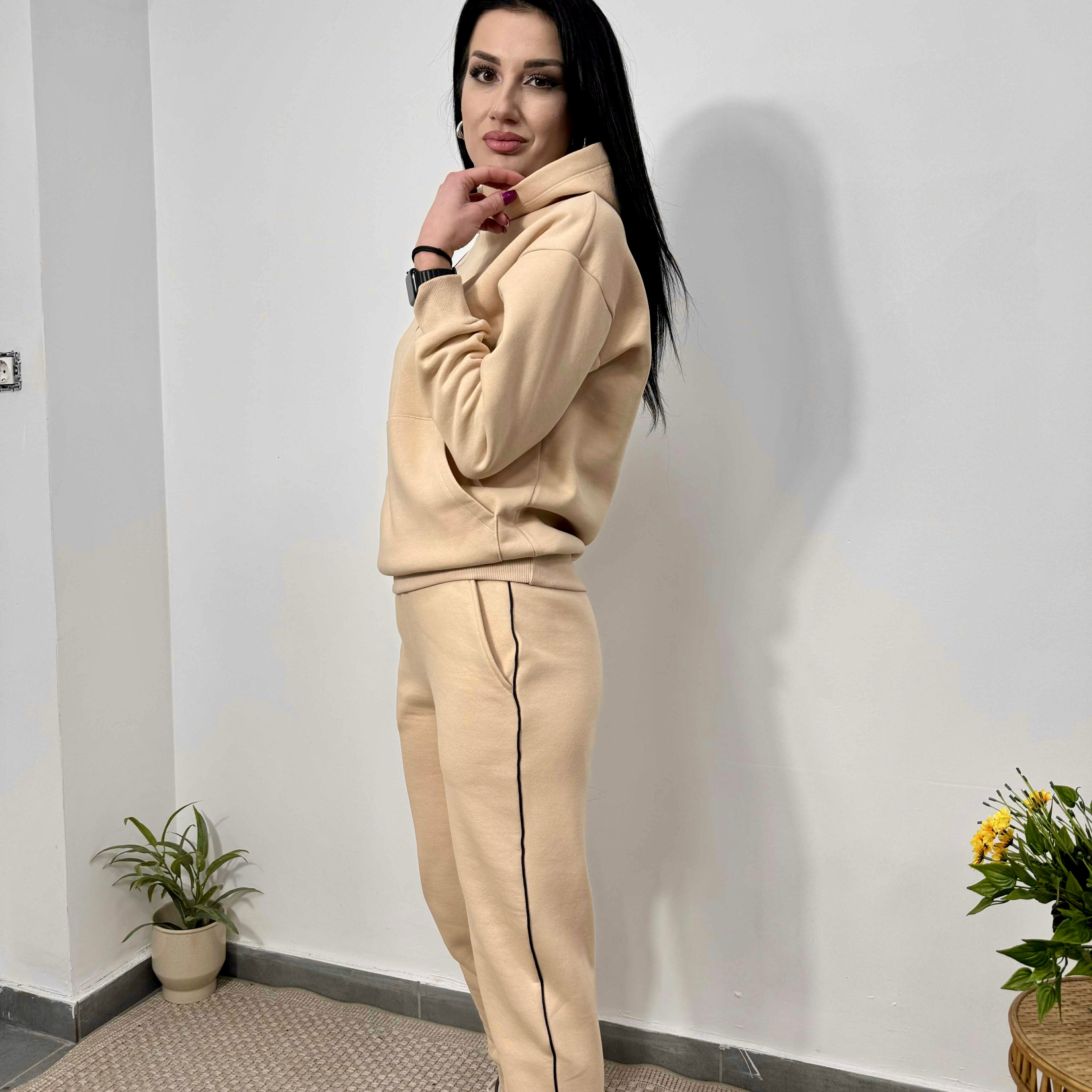 Set modern „Lily” până la 3XL, bej Sahara