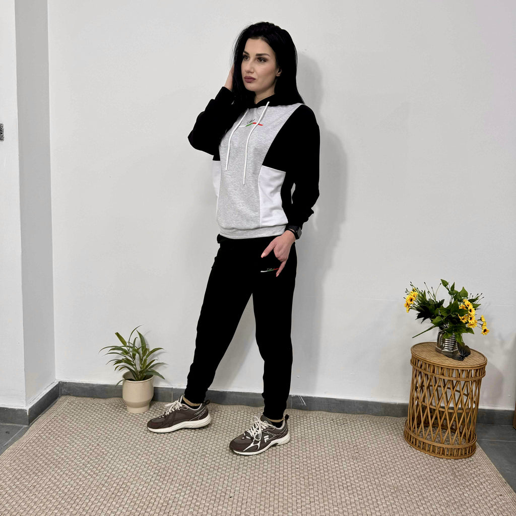 Set din bumbac „Sofia” – Confort Premium gri